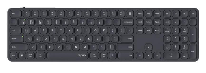 Kabellose Multimodus-Tastatur E9810M, QWERTZ, Dunkelgrau (00228033)