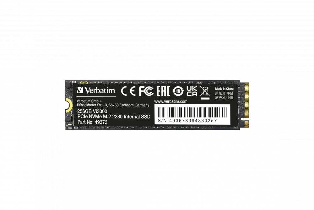 Vi3000 PCIe NVMe M.2 SSD 256GB, interne Festplatte (49373)