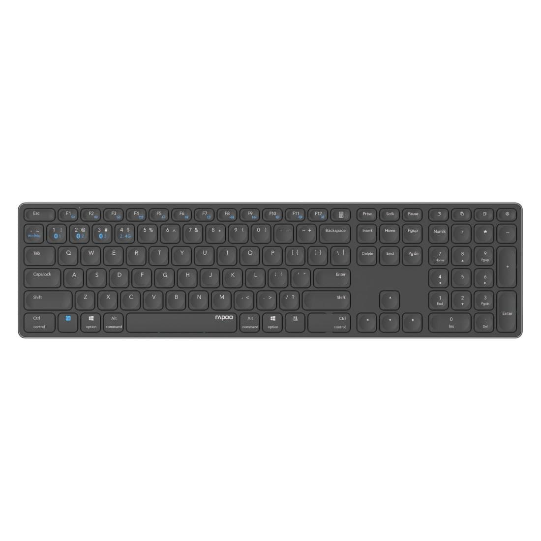 "Kabellose Multimodus-Tastatur ""E9800M"", Dunkelgrau, QWERTZ (00217371)"