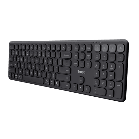 Vaiya Kabellose Tastatur für mehrere Geräte, Schwarz