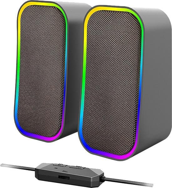 TOKEN RGB Gaming Stereo Lautsprecher, schwarz