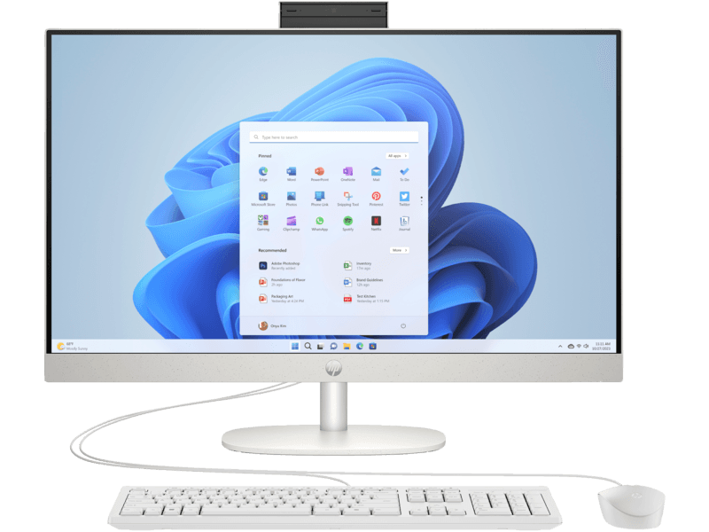 27-cr0655ng, Weiß, 27 Zoll, Full HD, IPS, AMD Ryzen 5 7520U, 16 GB, 1 TB SSD