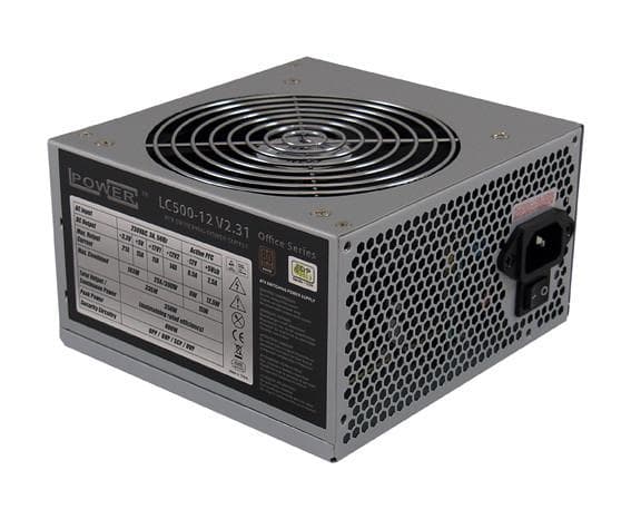 LC500-12 V2.31, Grau, Office Serie, 400 W, 80 Plus Bronze, ATX PC-Netzteil