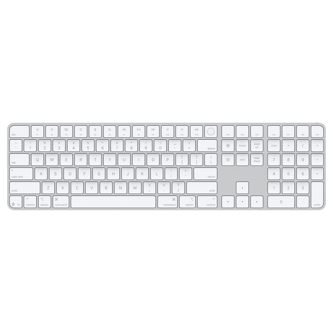 Magic Keyboard mit Touch ID und Ziffern­block für Mac Modelle mit Apple Chip (USB-C), Englisch