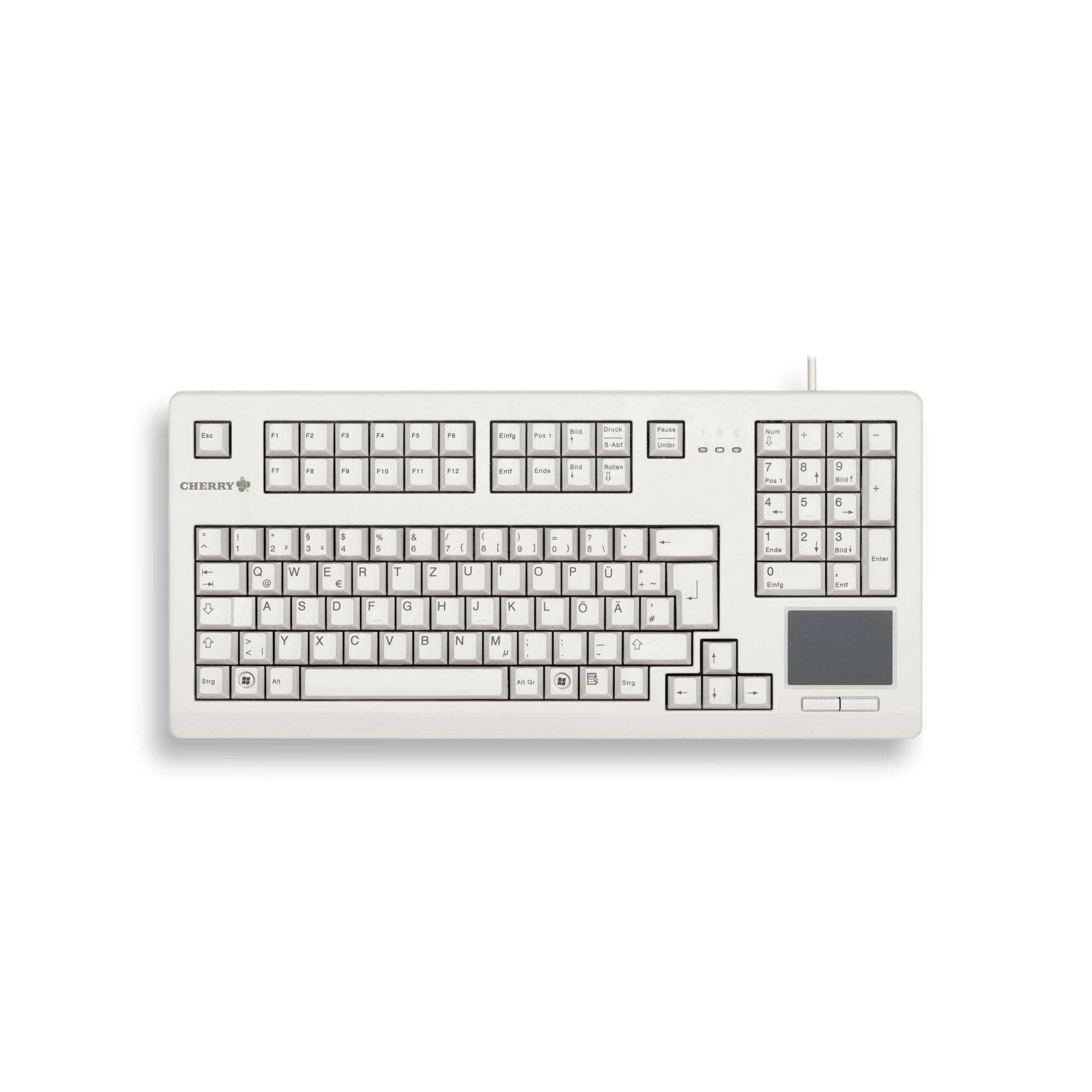 TouchBoard G80-11900 Corded Tastatur, Hellgrau