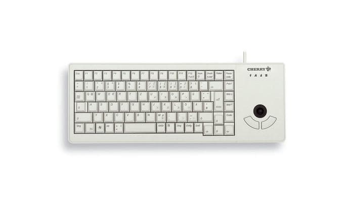 G84-5400 Corded DE-Layout hellgrau TRACKBALL USB Tastatur