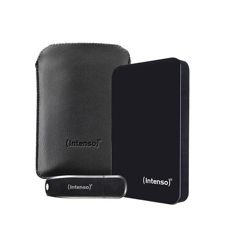 2,5 Zoll Memory Drive Bonuspack, 2TB Externe Festplatte + 64GB USB Stick