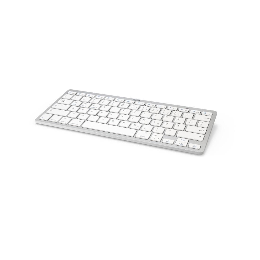 "Bluetooth®-Tastatur ""KEY4ALL X510"", Silber/Weiß, QWERTZ (00125135)"