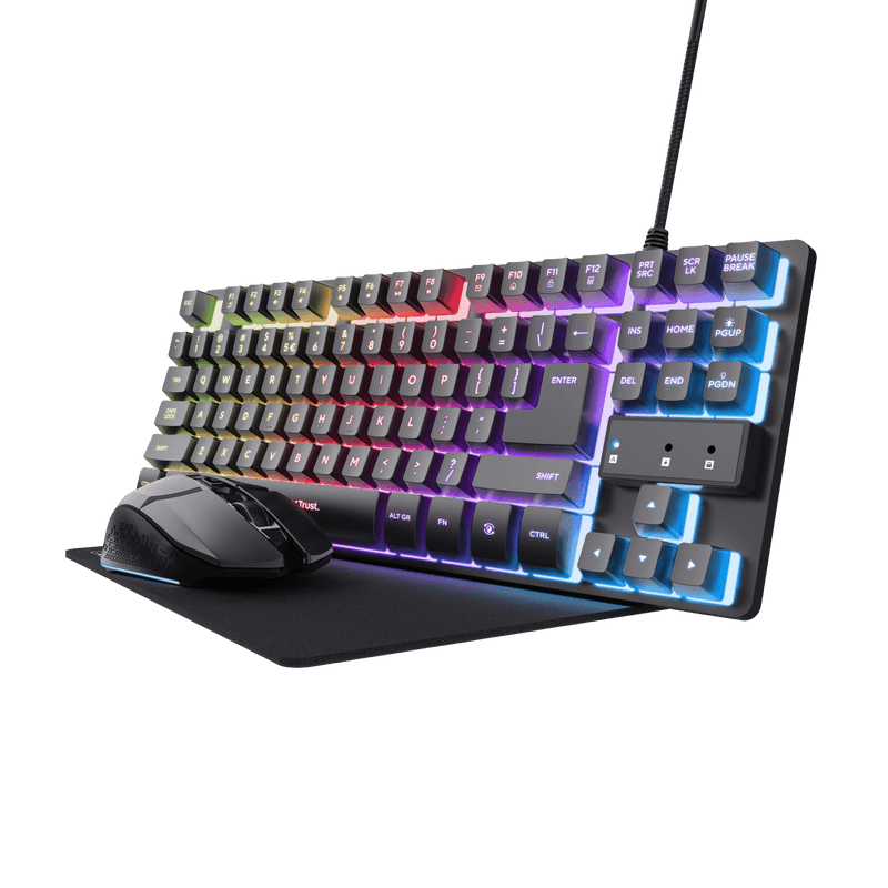 GXT 794 3-in-1-Gaming-Bundle, Schwarz Maus-Tastatur-Set