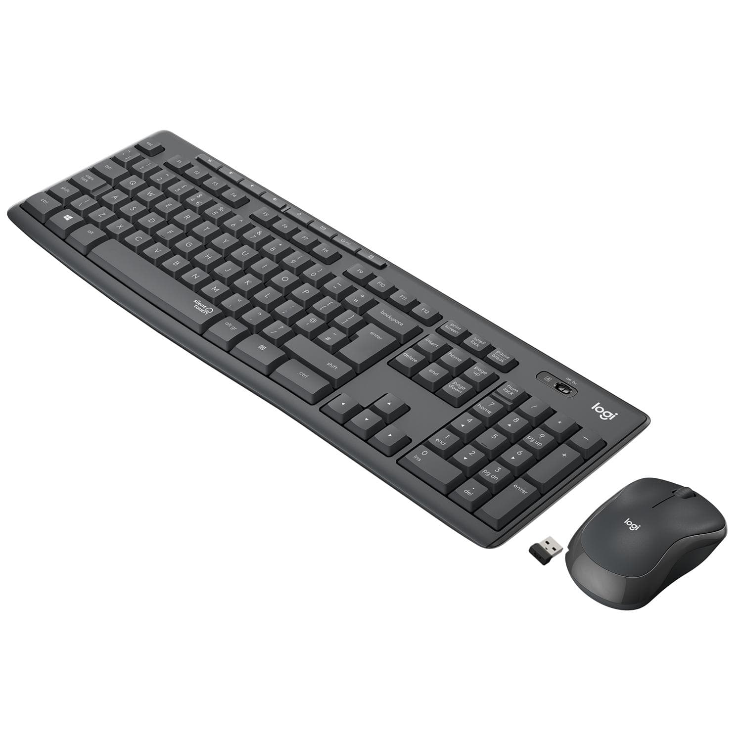MK295 Silent Wireless Combo graphite Maus-Tastatur-Set