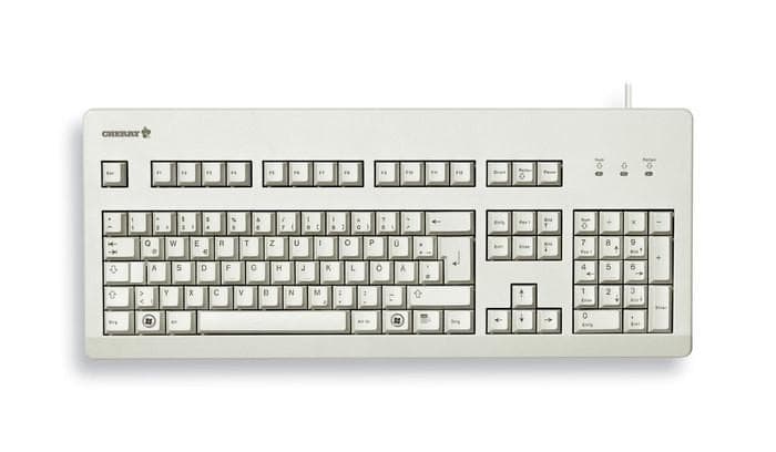 G80-3000 Corded DE-Layout hellgrau BLACK SWITCH Tastatur
