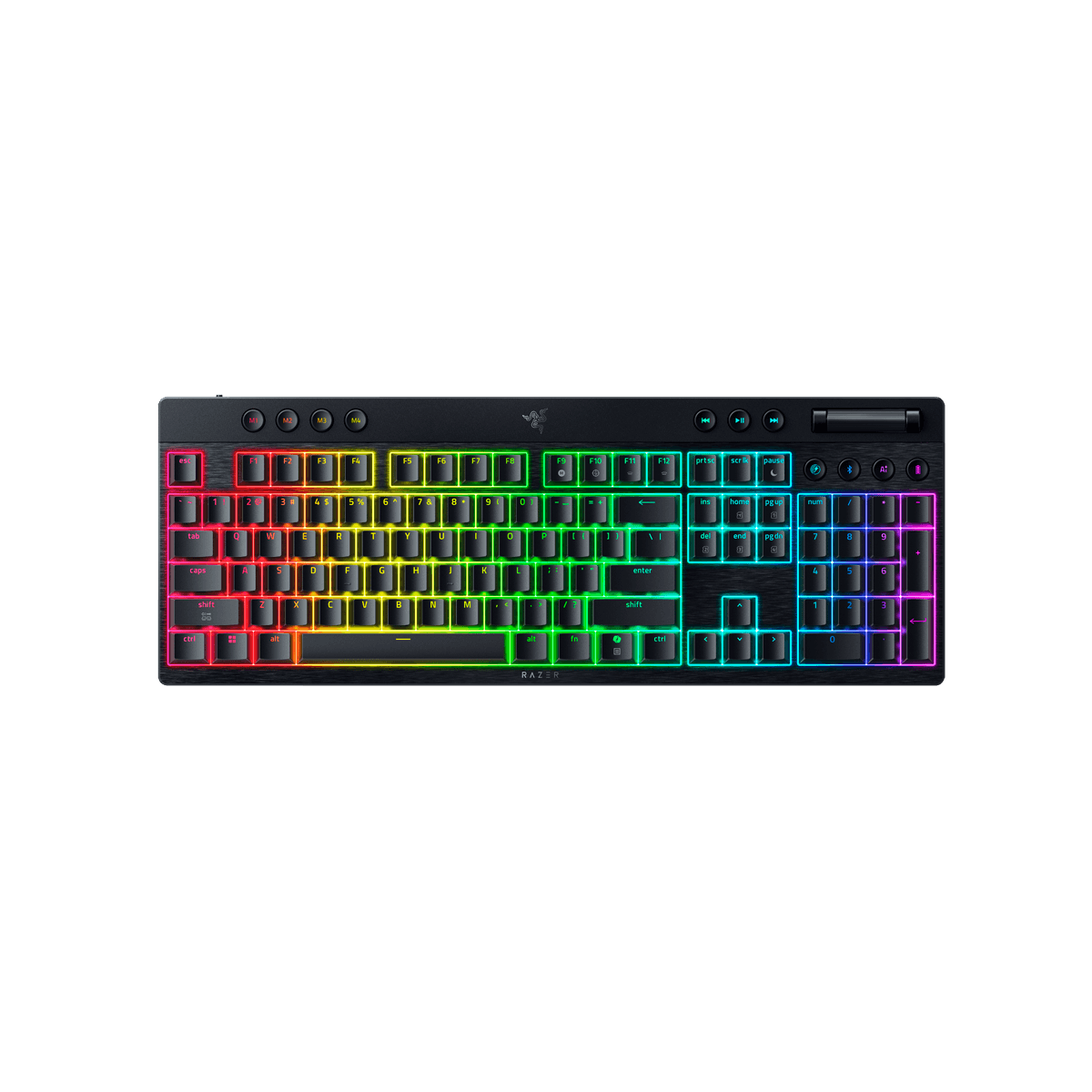 BlackWidow V4 Low-profile HyperSpeed (Orange Switch), Schwarz