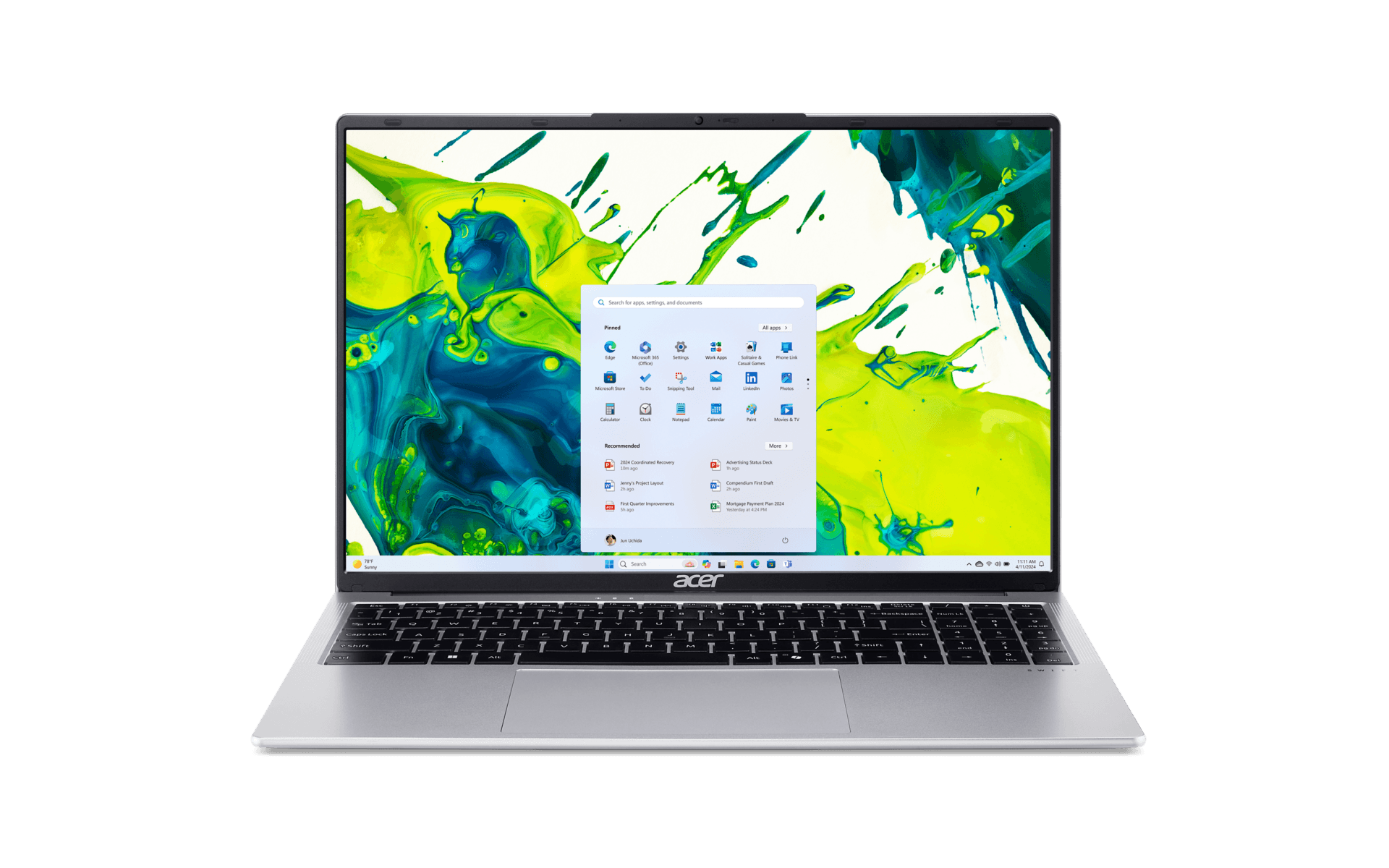 Swift Lite 16 (SFL16-31P-37FU), Light Silver, 16 Zoll, WUXGA, Intel Core 3 N355, 8 GB, 512 GB SSD