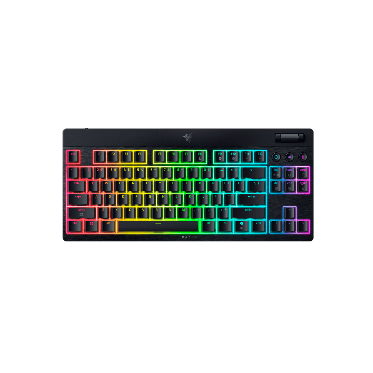 BlackWidow V4 Low-profile Tenkeyless HyperSpeed (Orange Switch), Schwarz