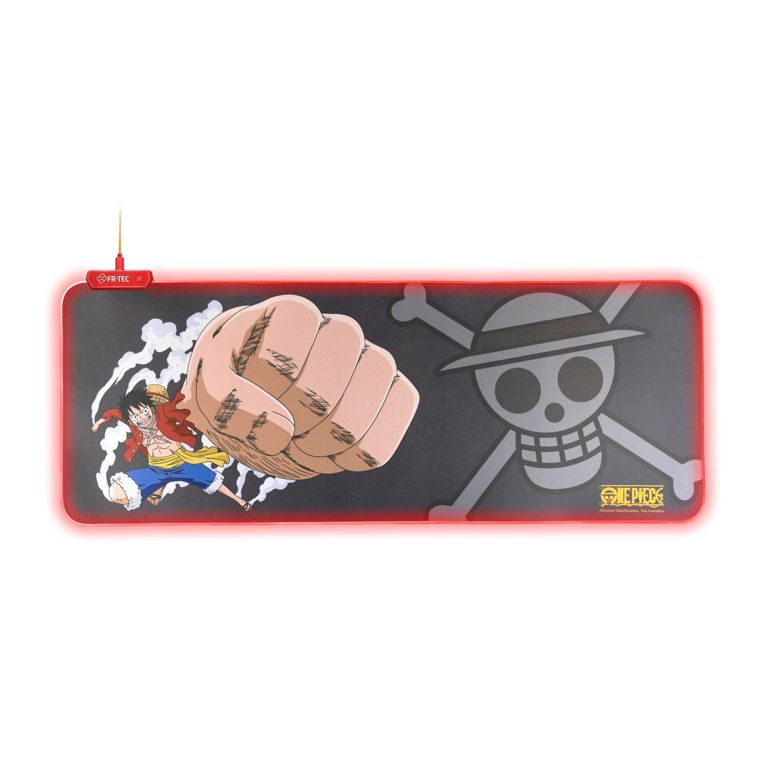 One Piece Luffy RGB XXL Gaming-Mauspad, Schwarz