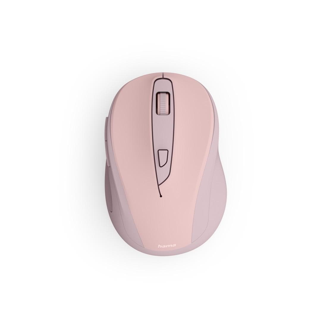 Funkmaus WM-400, ergonomisch, optisch, 6 Tasten, ohne Klickgeräusch, Pink (00173039)