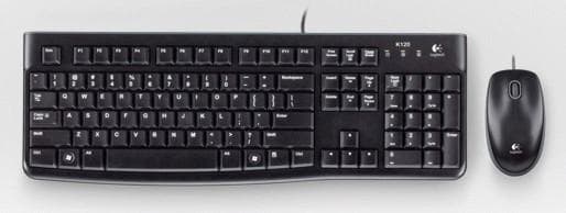 Desktop MK120 Maus-Tastatur-Set, Kabelgebunden/USB, Schwarz