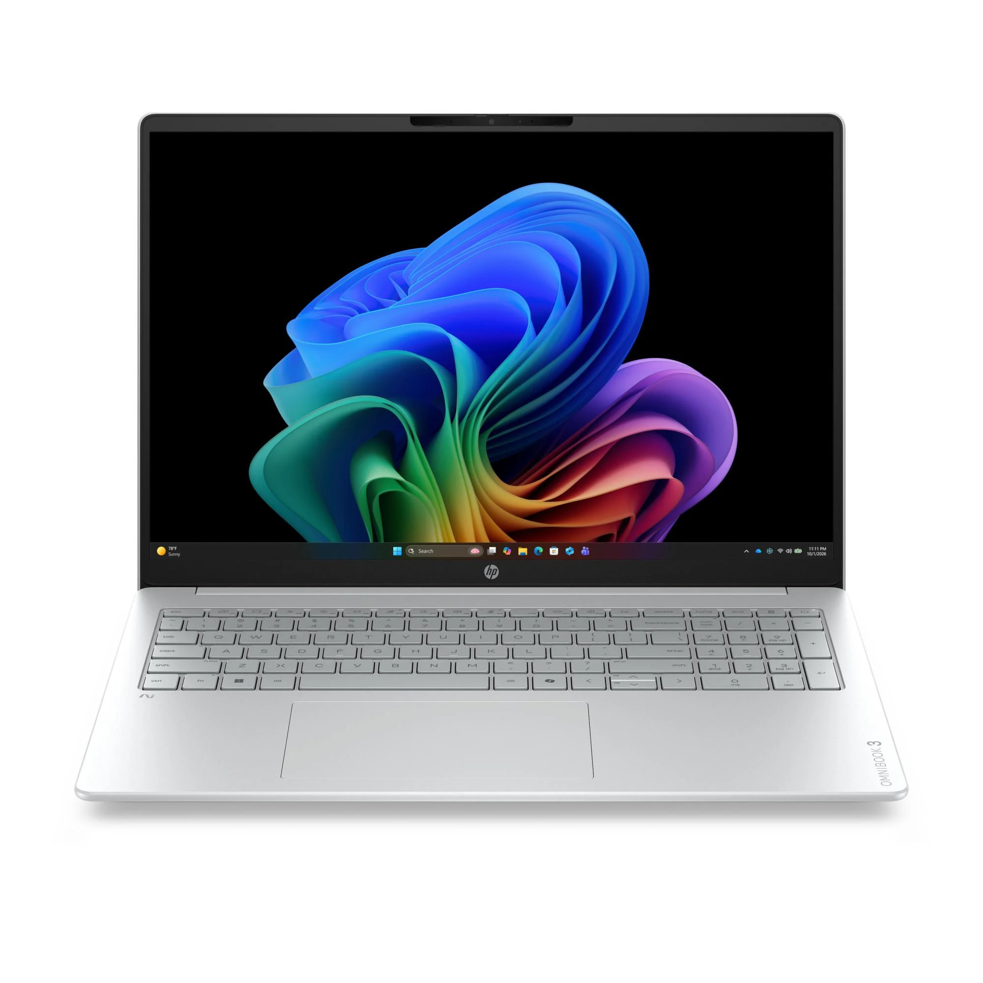OmniBook 3 Next Gen AI 16- bz0610ng, 16 Zoll, 2K, IPS, Snapdragon X X1-26-100, 16 GB, 512 GB SSD