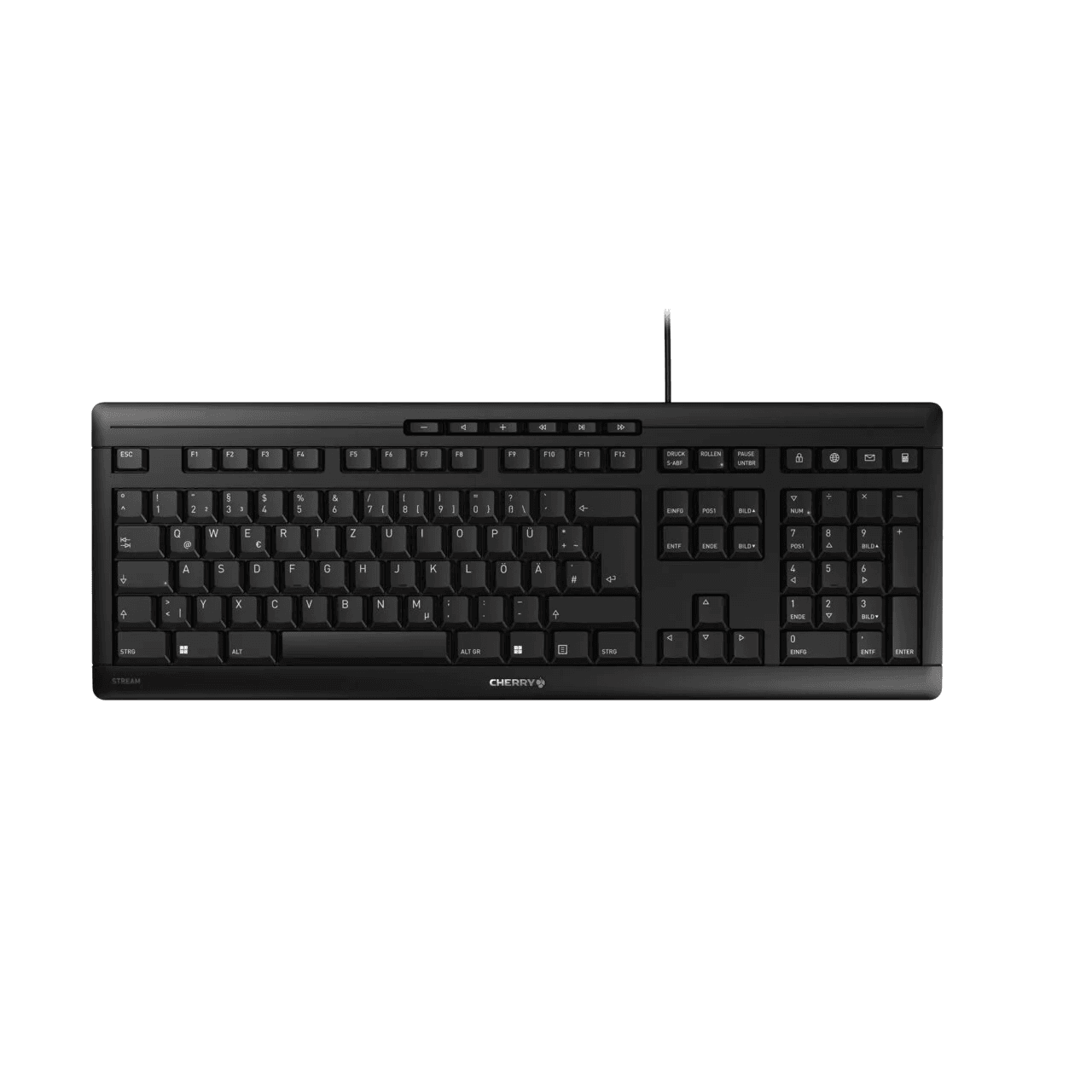 STREAM KEYBOARD kabelgebunden, Schwarz