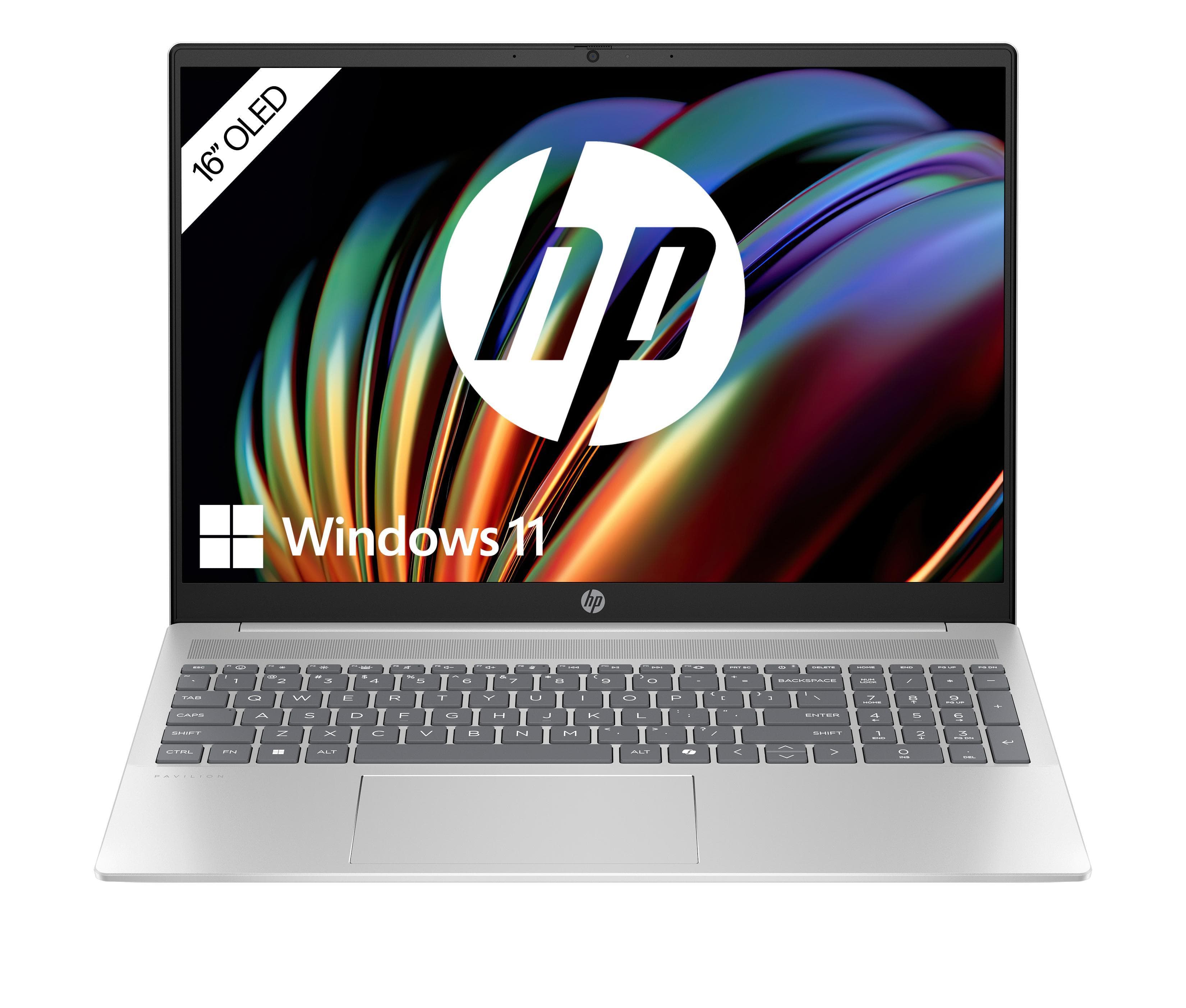 Notebook Pavilion 16-af0652ng, Silber, 16 Zoll, 2K, OLED, Intel Core Ultra 5 125U, 16GB, 1TB