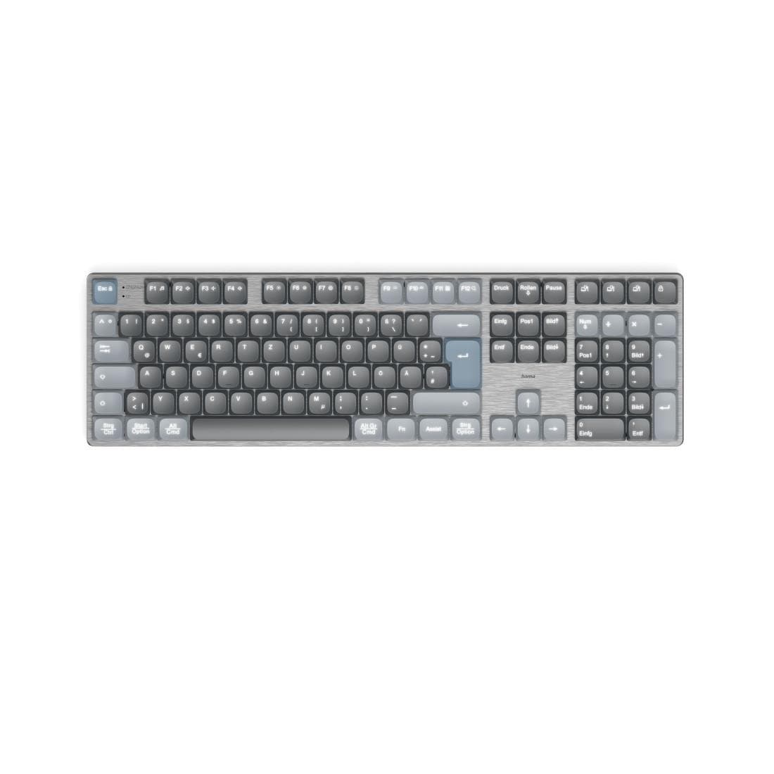 "Multi-Device-Tastatur ""WK-800"", kabellos, mechanisch, LED, Schw., QWERTZ DE (00173070)"