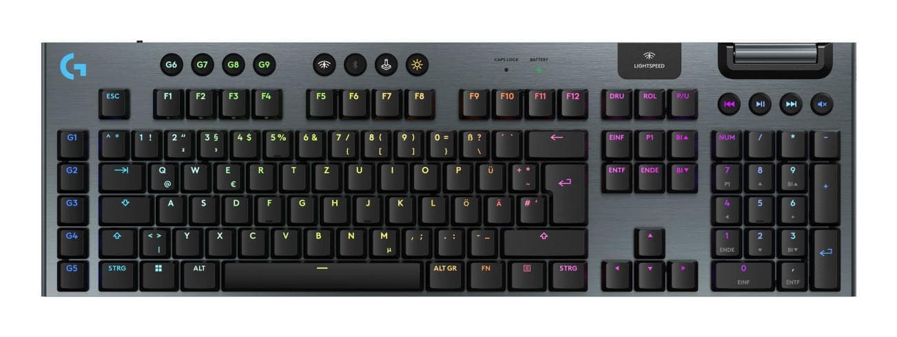 G915 X LIGHTSPEED Taktile kabellose Gaming-Tastatur, Schwarz