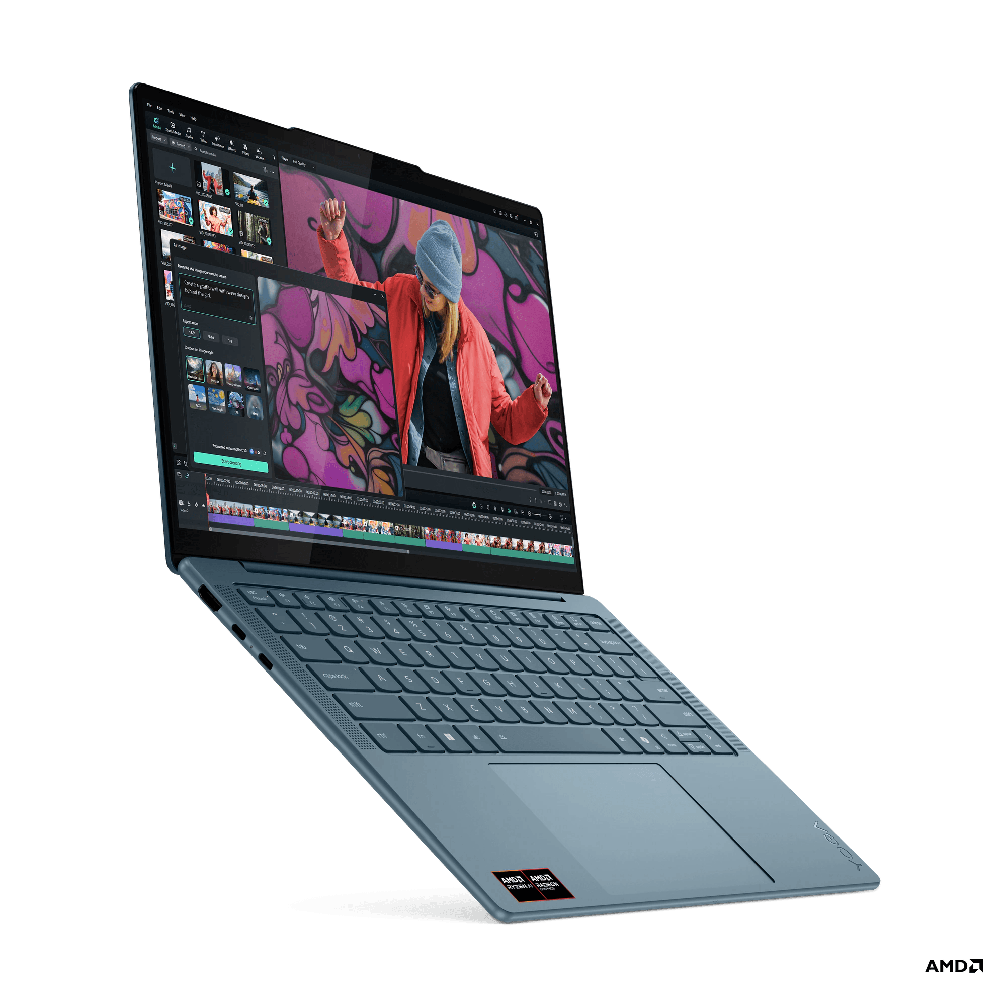 Yoga Slim 7 14AKP10, 14 Zoll, Copilot+ PC, WUXGA, OLED, Ryzen AI 5 340, 16GB, 512GB, Radeon 840M