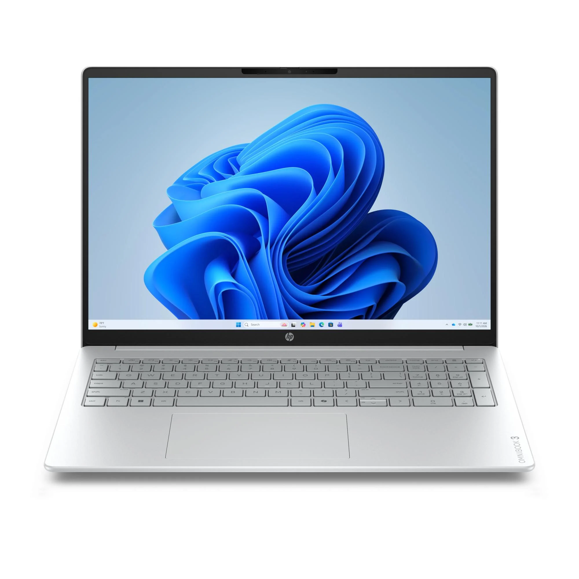 Omnibook 3 16-bu0650ng, Silber, 16 Zoll, 2K, IPS, Intel Core 5 120U, 16 GB, 512 GB SSD