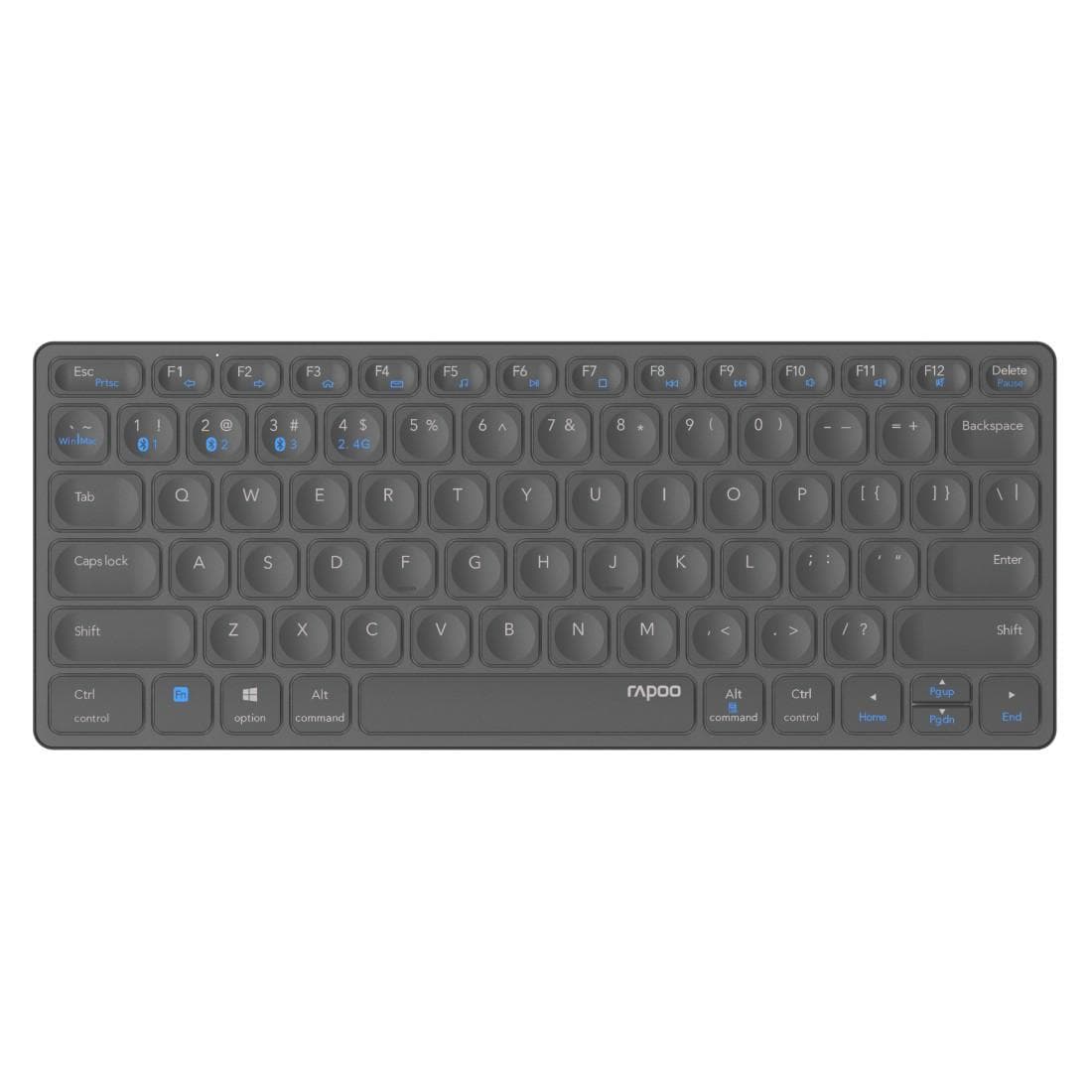 "Kabellose Multimodus-Tastatur ""E9600M"", Dunkelgrau, QWERTZ (00217359)"