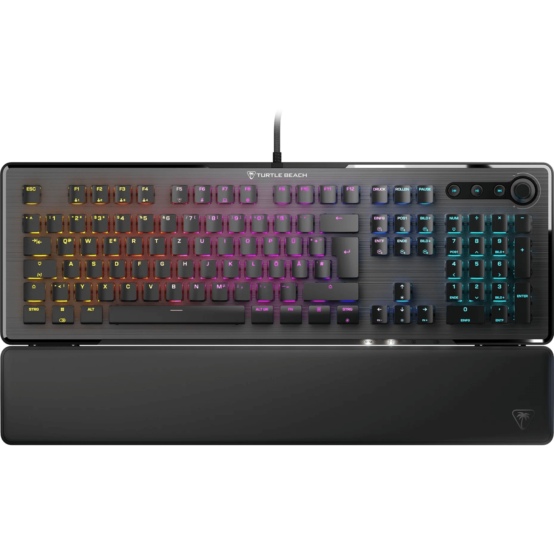 Vulcan II mechanisches taktile Gaming-Tastatur, Schwarz