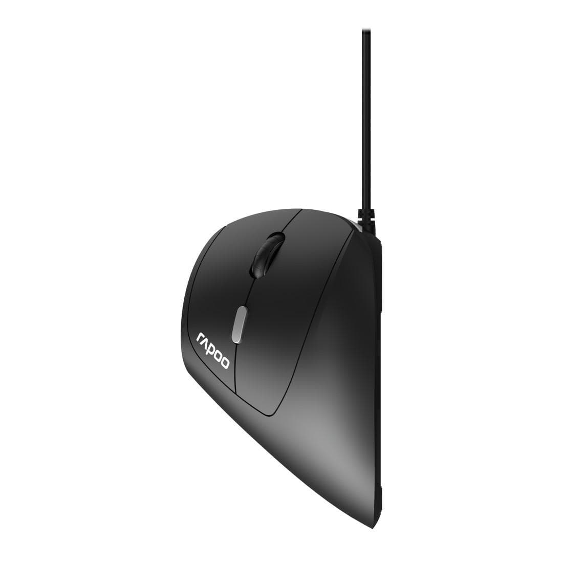 "Kabelgebundene ergonomische Maus ""EV200"", Schwarz (00215044)"