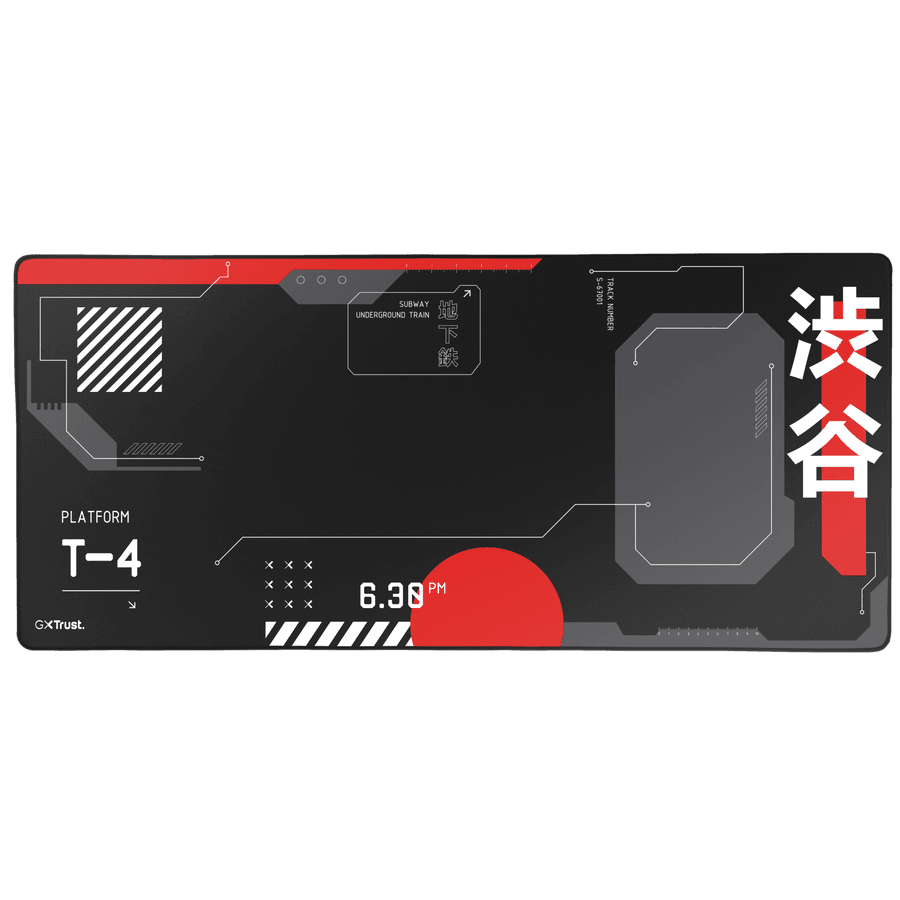 GXT 759 XXL Gaming-Mauspad, Schwarz/Rot