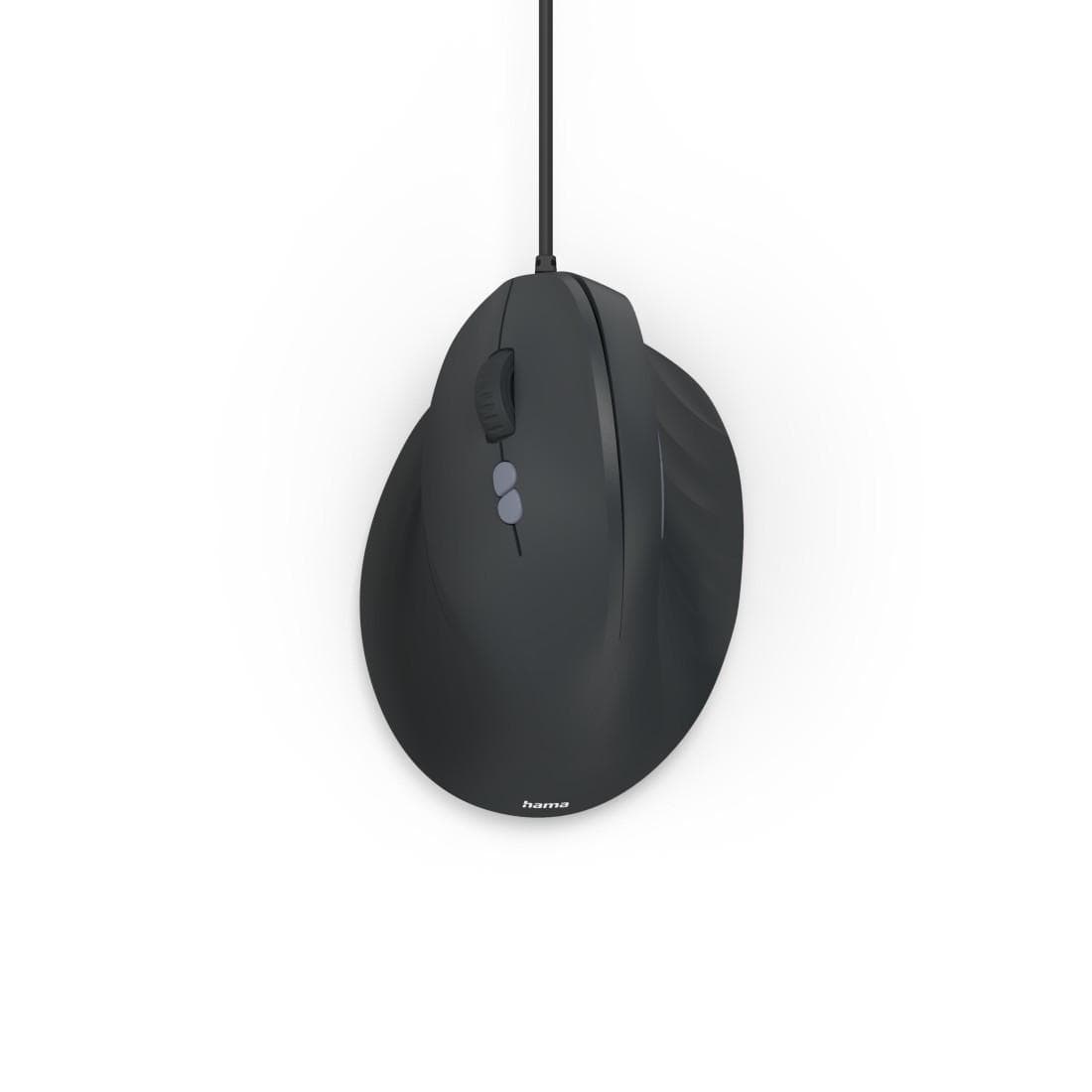 Vertikale, ergonomische Linkshänder-Maus ECM-500L, mit Kabel, optisch, Schwarz (00173087)