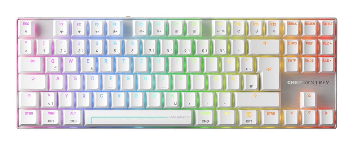 XTRFY MX 8.2 Pro TMR Wireless, Weiß Gaming-Tastatur