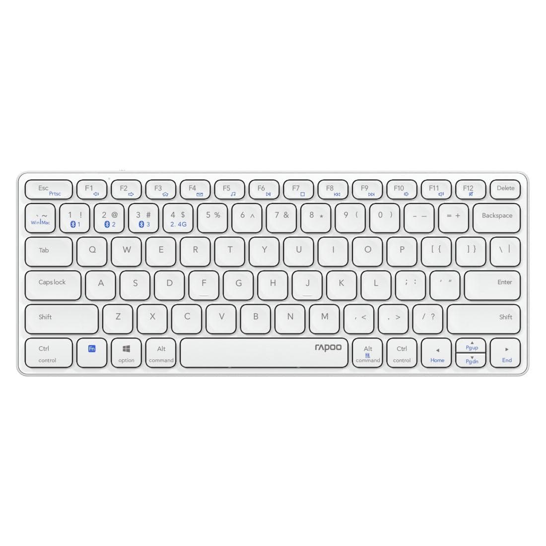 "Kabellose Multimodus-Tastatur ""E9600M"", Weiß, QWERTZ (00217362)"