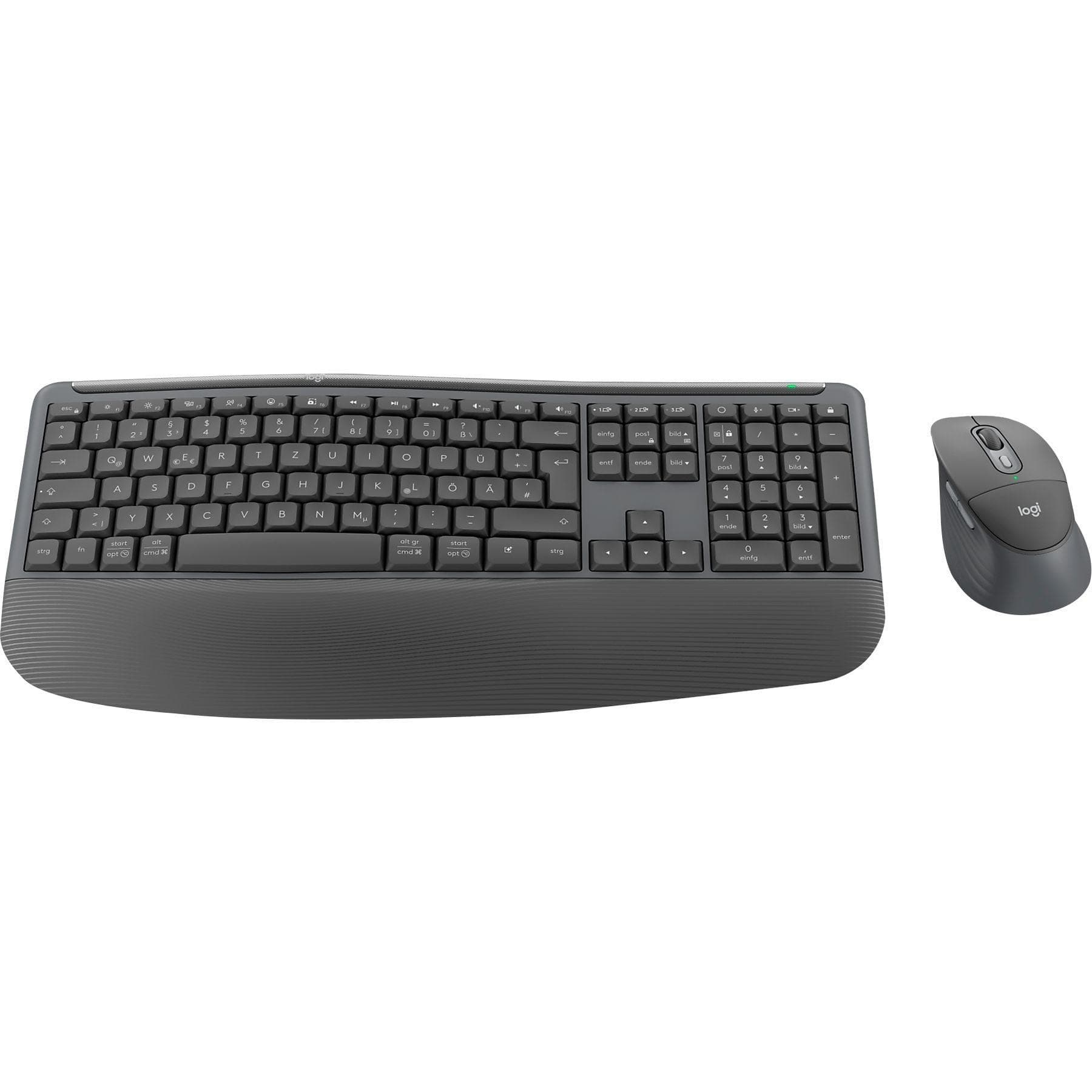 Signature Comfort Plus MK880, Graphite Maus-Tastatur-Set