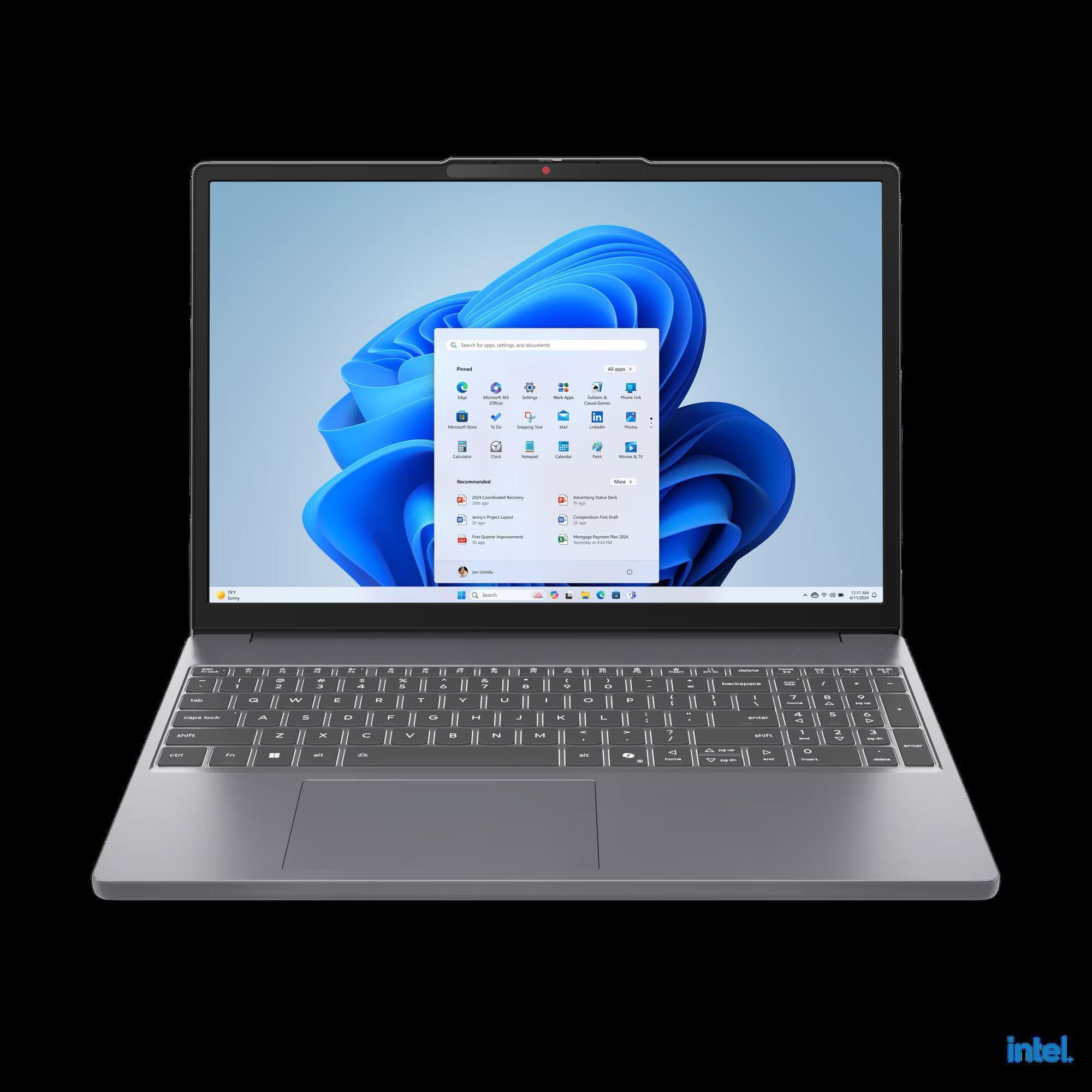 IdeaPad Slim 3 15IRH10, Luna Grey, 15,3 Zoll, WUXGA, Intel Core i5-13420H, 16GB, 1 TB SSD, Intel UHD