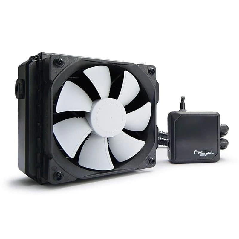 Flüssigkeitskühlung Fractal Design Kelvin T12 120mm 2 Lüfter Schwarz Weiß