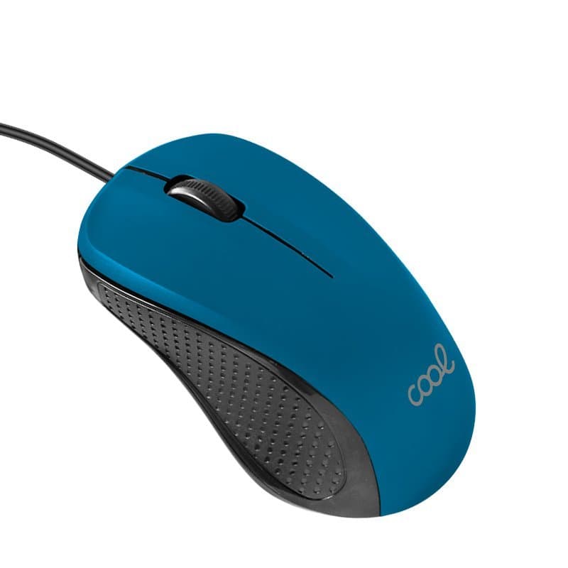 Coole kabelgebundene Maus mit USB-Kabel Blau
