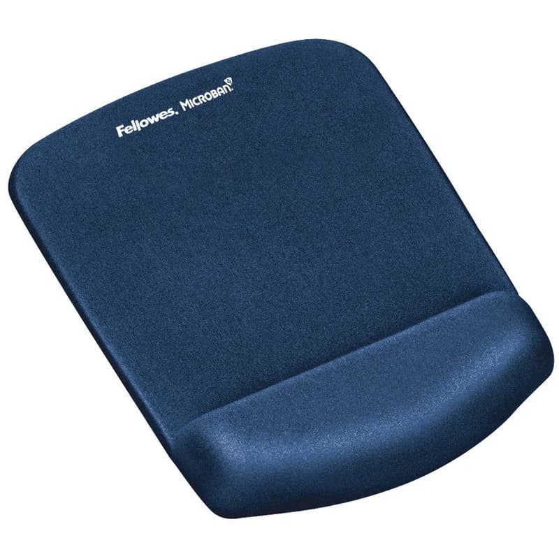 Fellowes Schaumstoff-Mauspad mit Handgelenkauflage – Blau