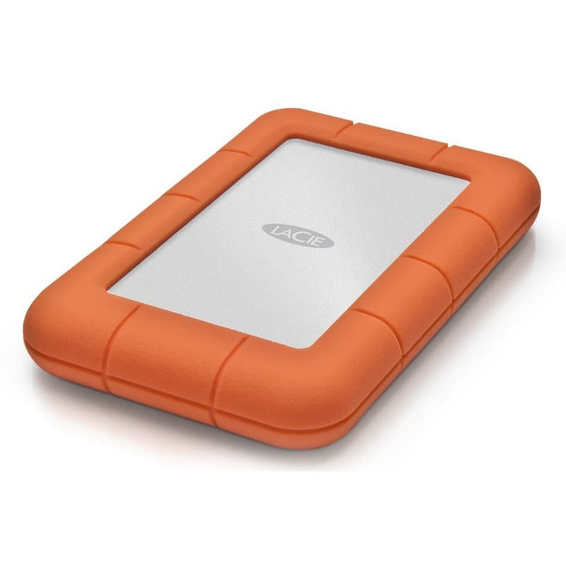LaCie Rugged Mini Externe Festplatte 2 TB 5400 RPM Micro-USB B 3.2 Gen 1 (3.1 Gen 1) Orange, Silber