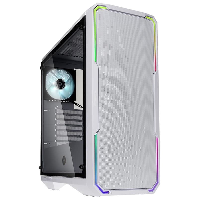 BitFenix Enso Mesh Mid-Tower ATX Tempered Glass RGB Weiß