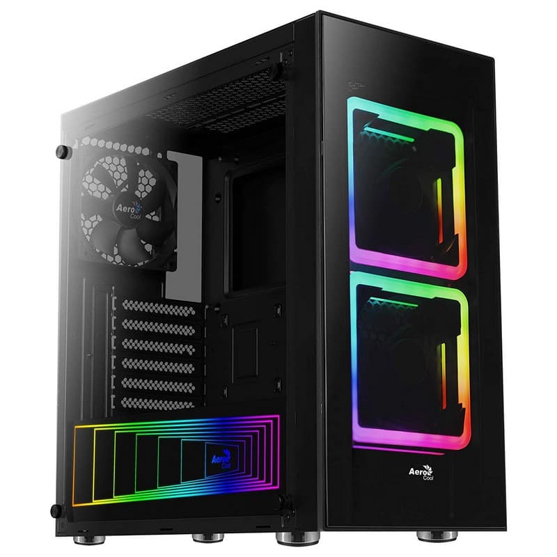 Aerocool Tor RGB Tempered Glass USB 3.0 Schwarz