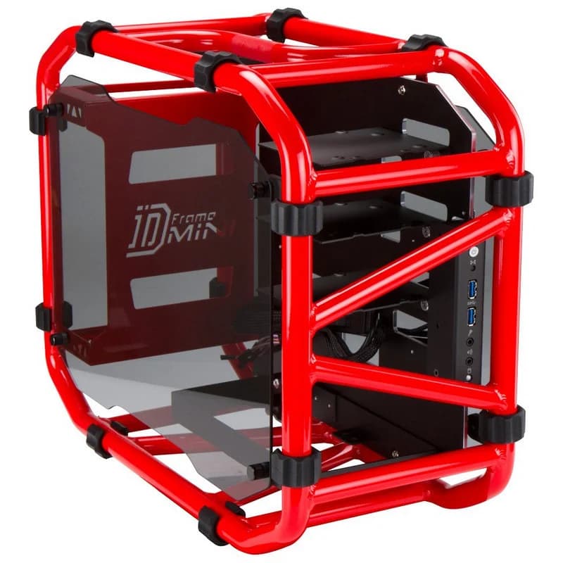 InWin D-Frame Mini gehärtetes Glas USB 3.0 rot
