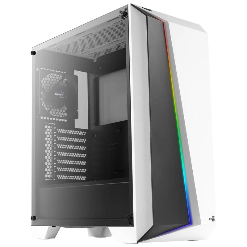 AeroCool Cylon Pro Tempered Glass USB 3.0 Weiß