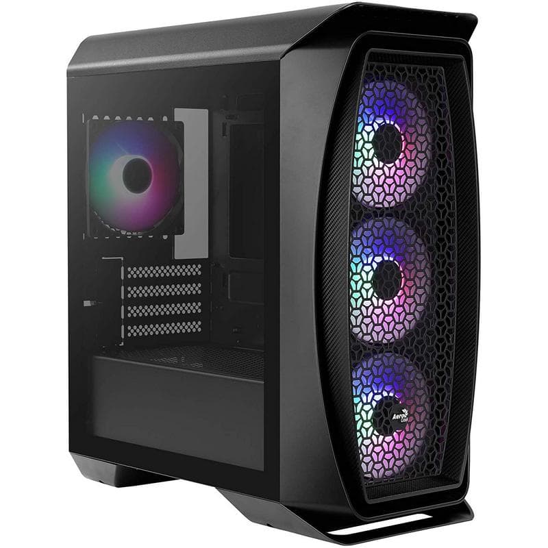 Aerocool Aero One Mini Frost gehärtetes Glas USB 3.0 RGB schwarz