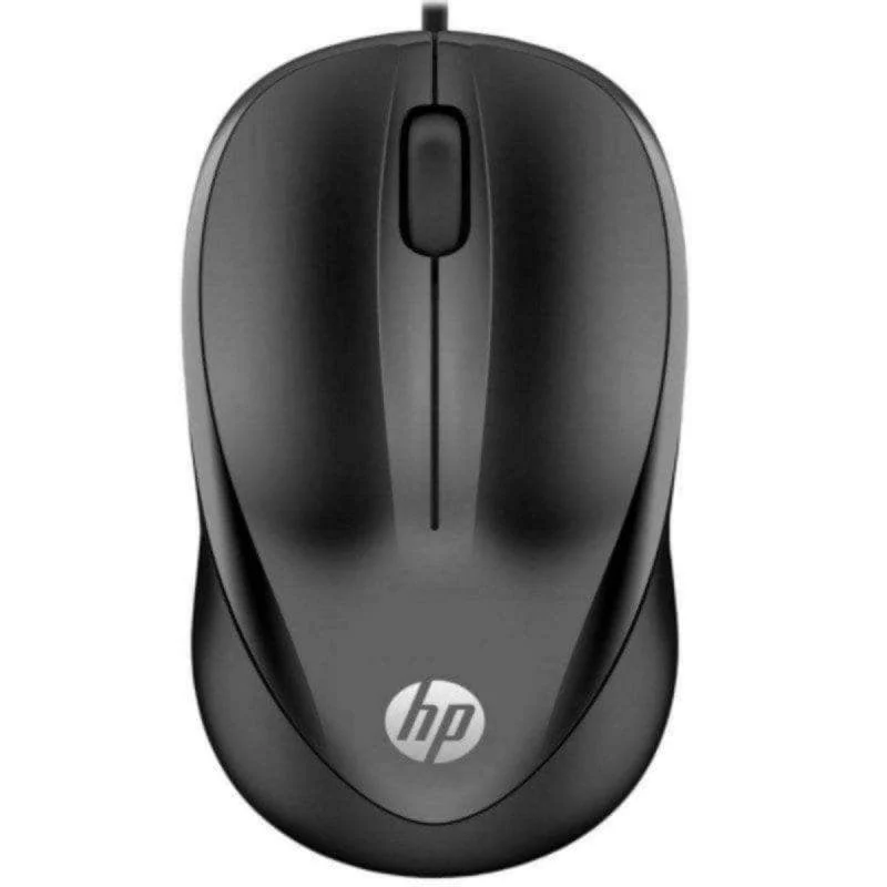 Maus HP 1000 USB 1200 DPI Schwarz Ambidextrous Kabel 1,5 m