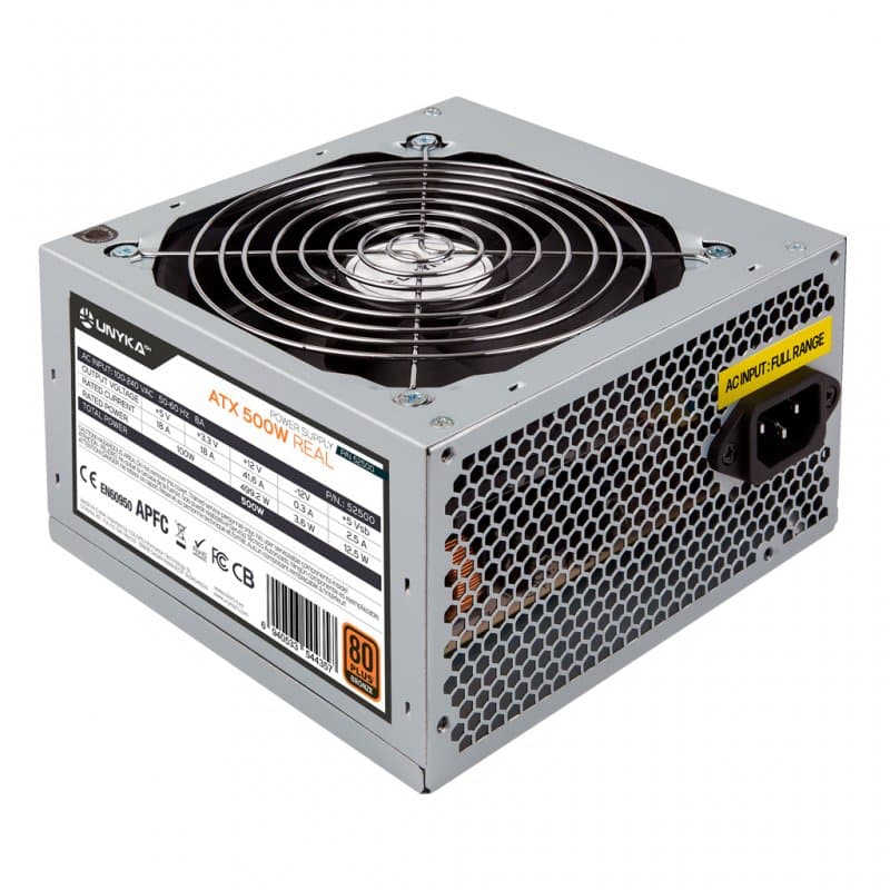 UNYKAch ATX-Netzteil 500 W 80 Plus Bronze