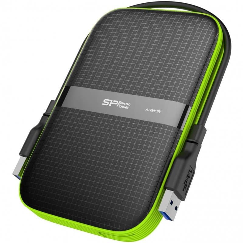Silicon Power Armor A60 Externe Festplatte 5 TB 2.5" Micro-USB B 3.2 Gen 1 (3.1 Gen 1) Schwarz, Grün