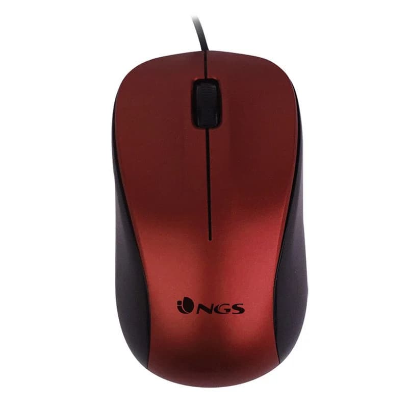 NGS Wired Crew Optische Maus 1200DPI Rot